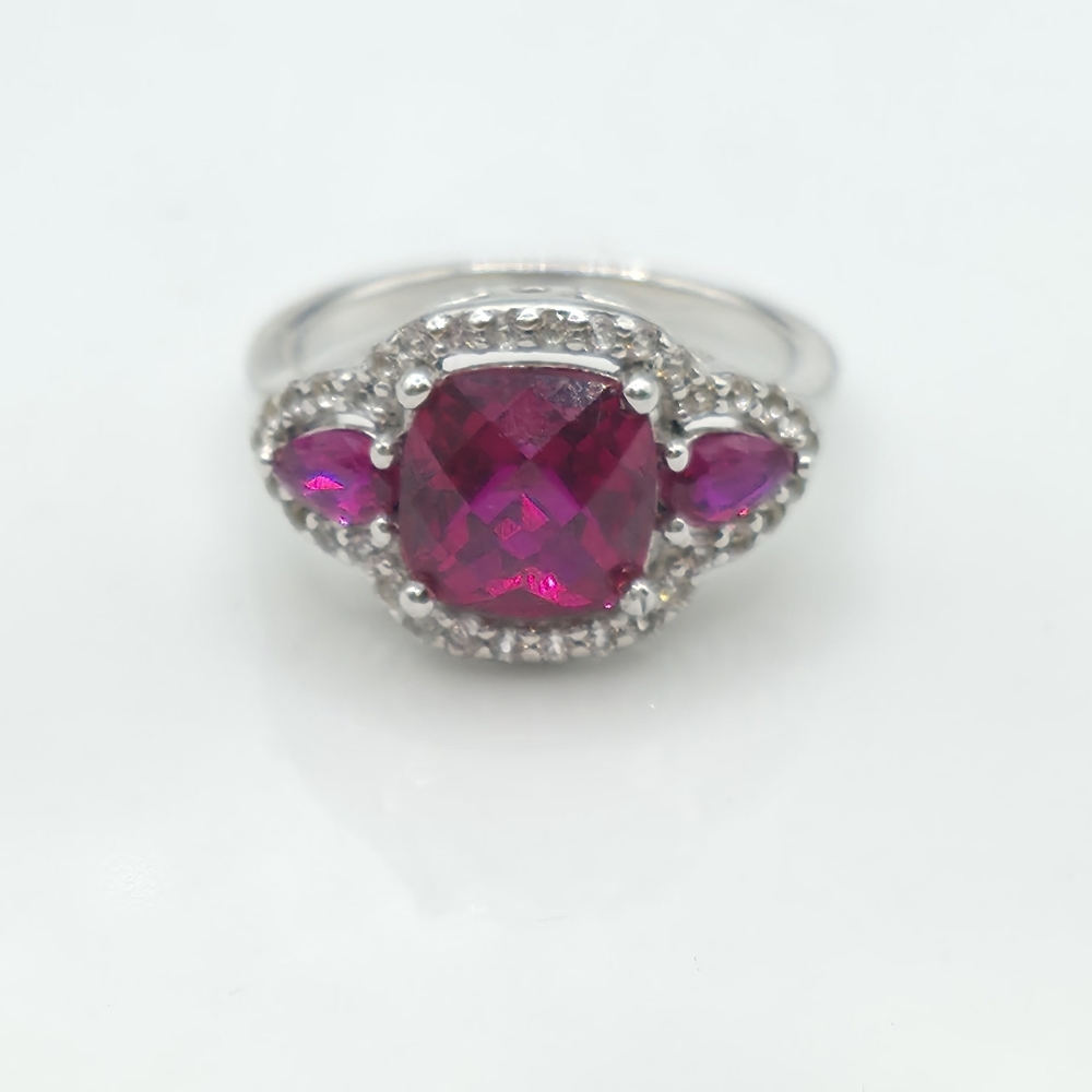 Glorious  Ruby Trilogy Ring